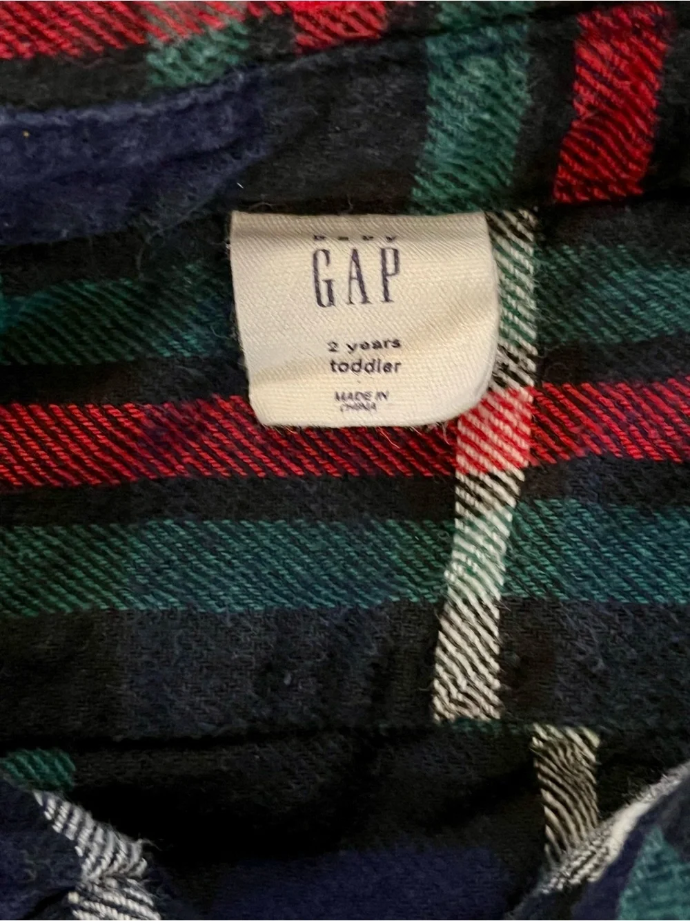 Baby Gap Boys Size 2T Flannel Button-Down Shirts Bundle